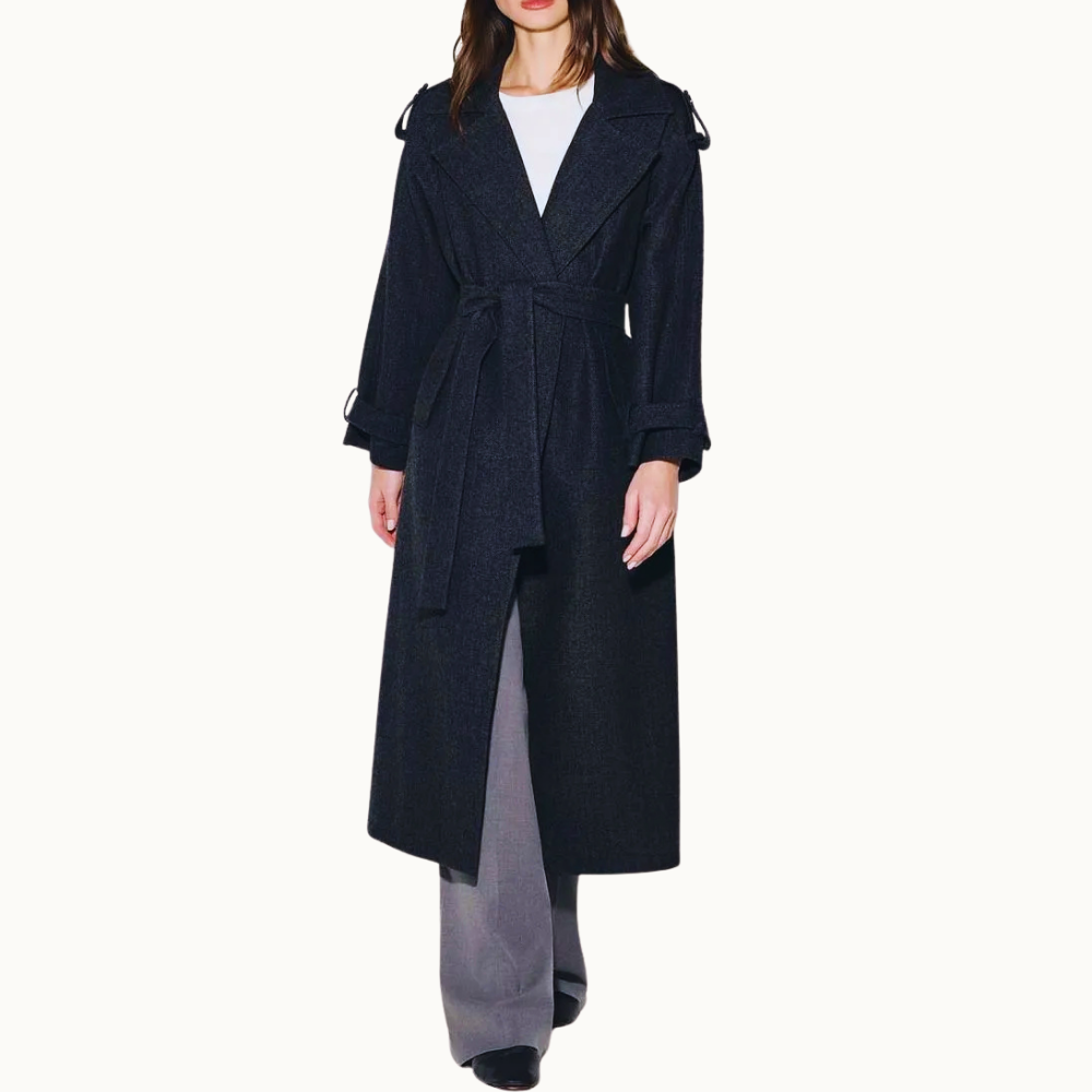 TRENCH COAT ANAMARIA COM LÃ