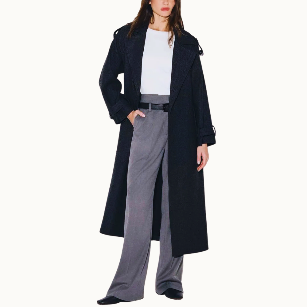 TRENCH COAT ANAMARIA COM LÃ