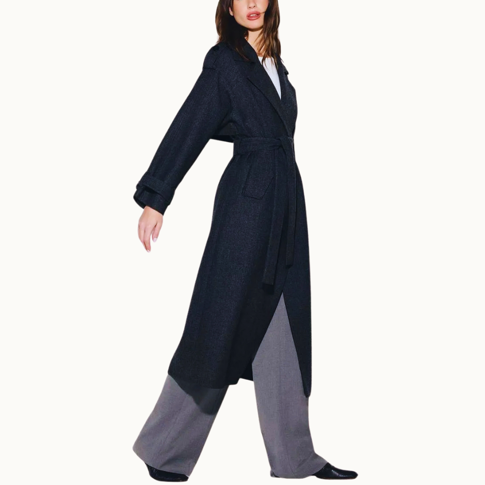TRENCH COAT ANAMARIA COM LÃ