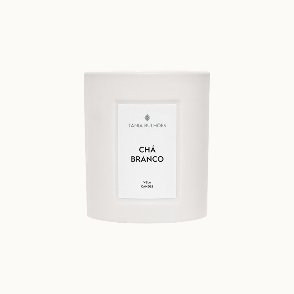 CHÁ BRANCO VELA PORCELANA BRANCA 220G