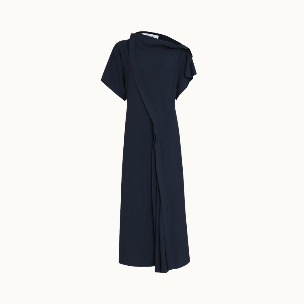 Vestido Crepe Lyon Navy