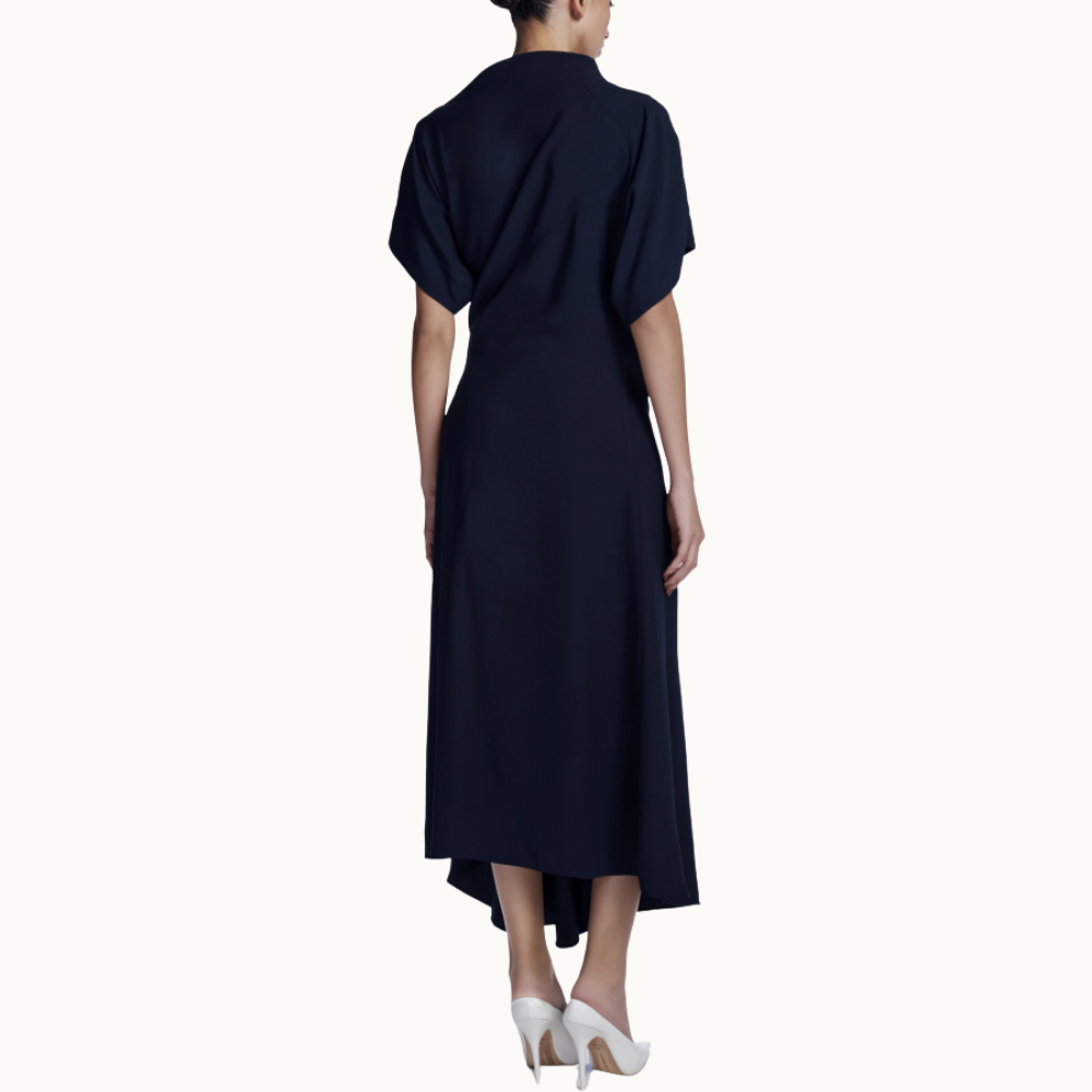 Vestido Crepe Lyon Navy
