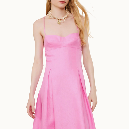 VESTIDO DE LINHO MIDI