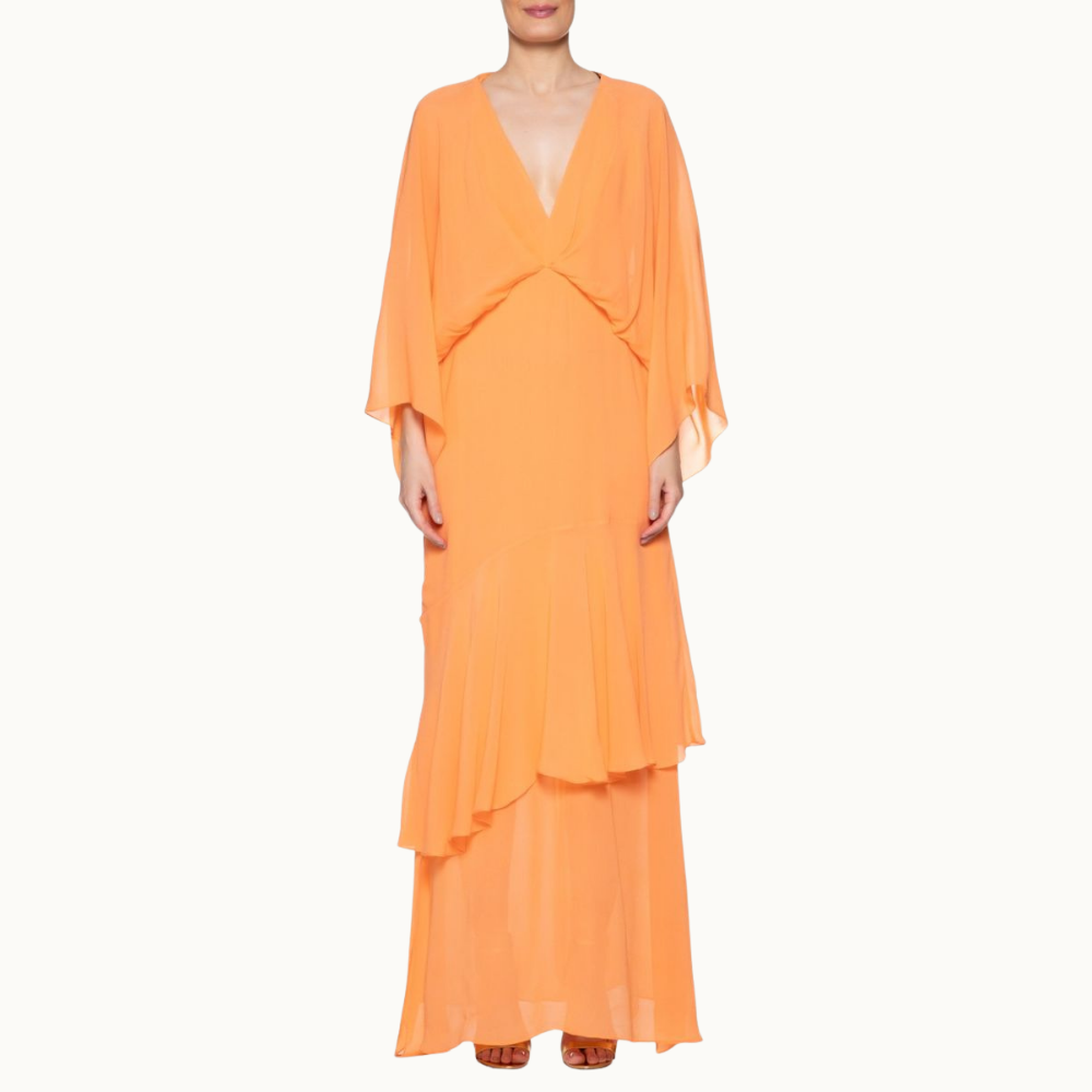 VESTIDO FLOWY PÊSSEGO