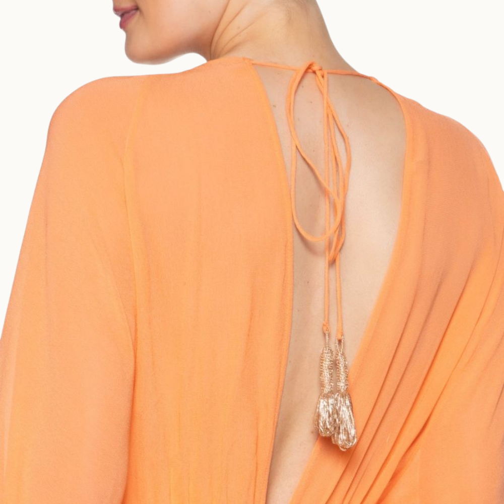 VESTIDO FLOWY PÊSSEGO