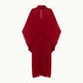 VESTIDO LONGO AMPLO CAPA GEORGETE