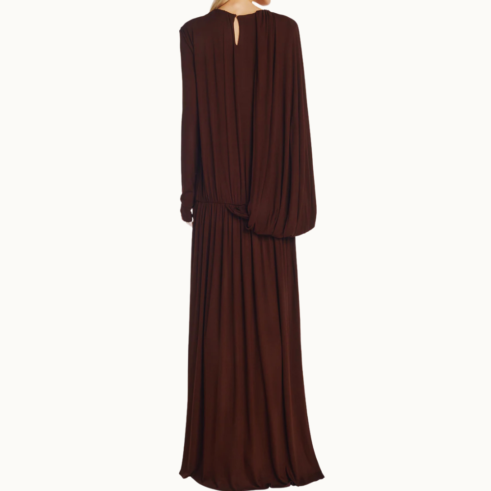 VESTIDO LONGO AMPLO MANGA LONGA