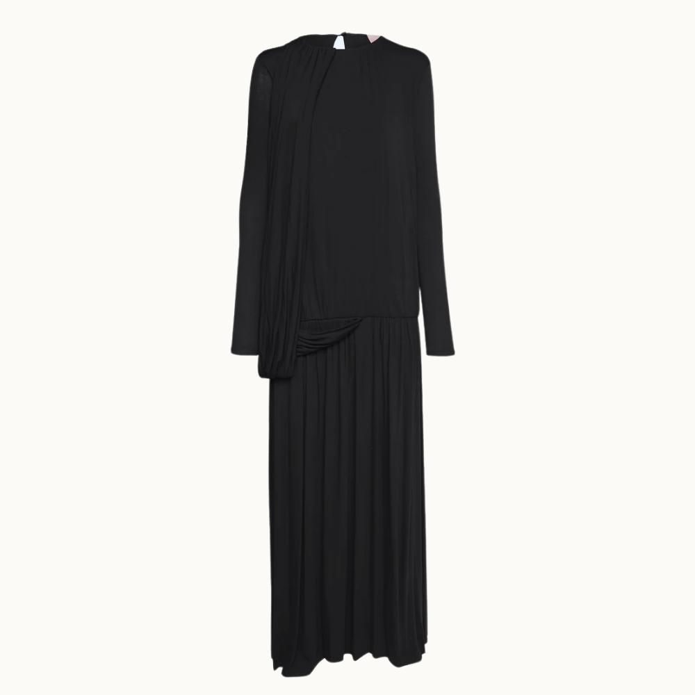 VESTIDO LONGO AMPLO MANGA LONGA