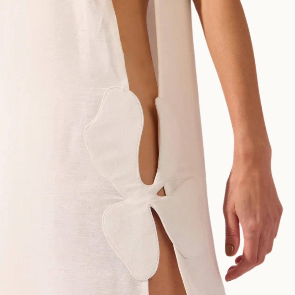 VESTIDO LONGO COM ABERTURA LATERAIS