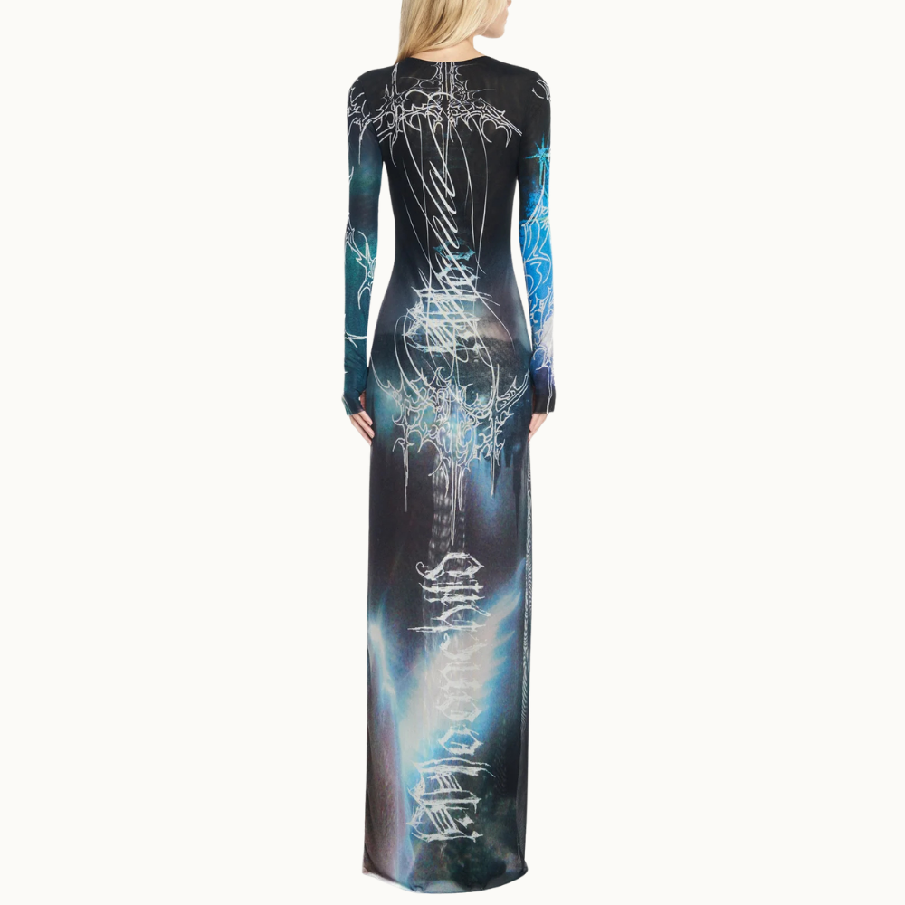 VESTIDO LONGO MANGA LONGA TULE FAIRYTALE