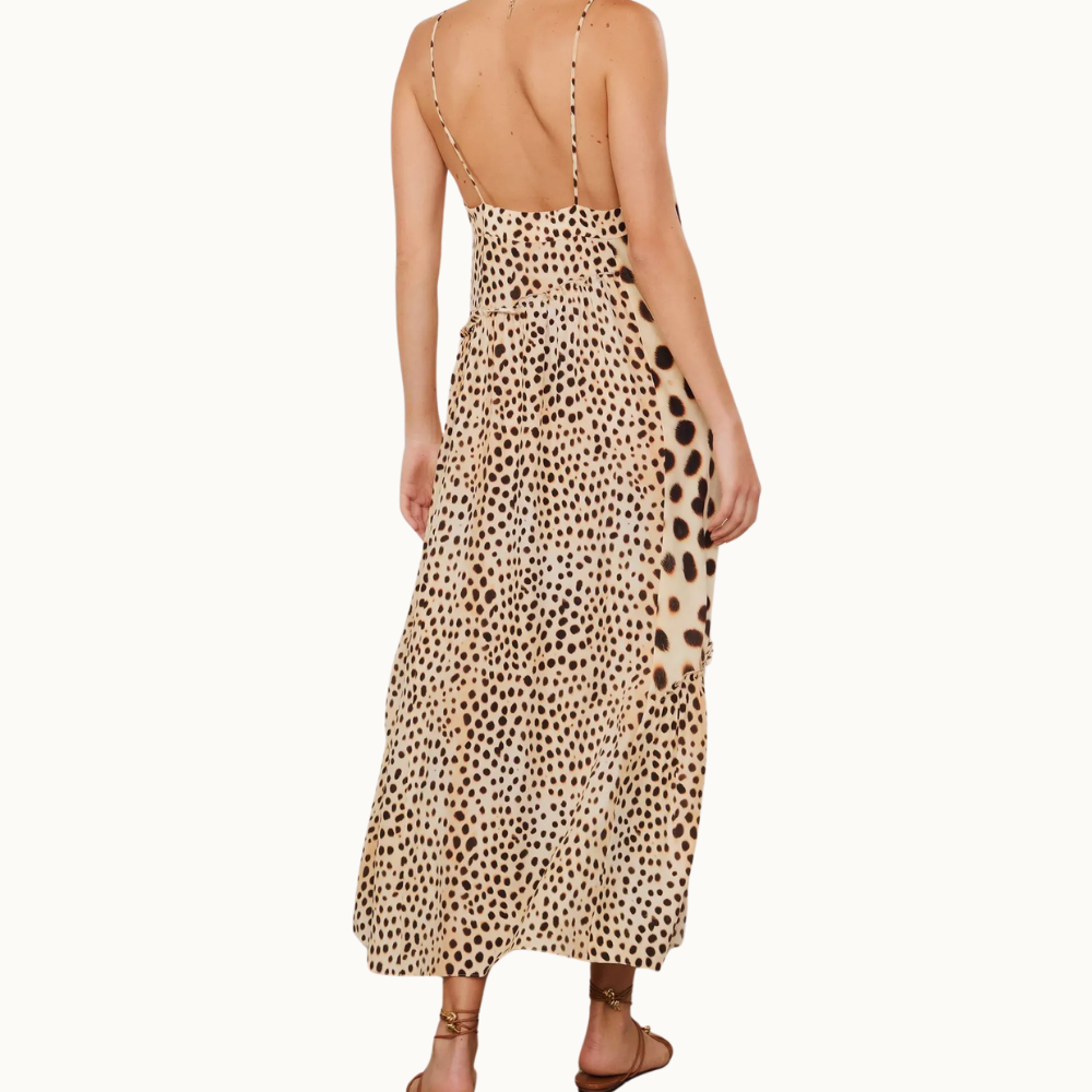 VESTIDO SEDA ONCA OASIS