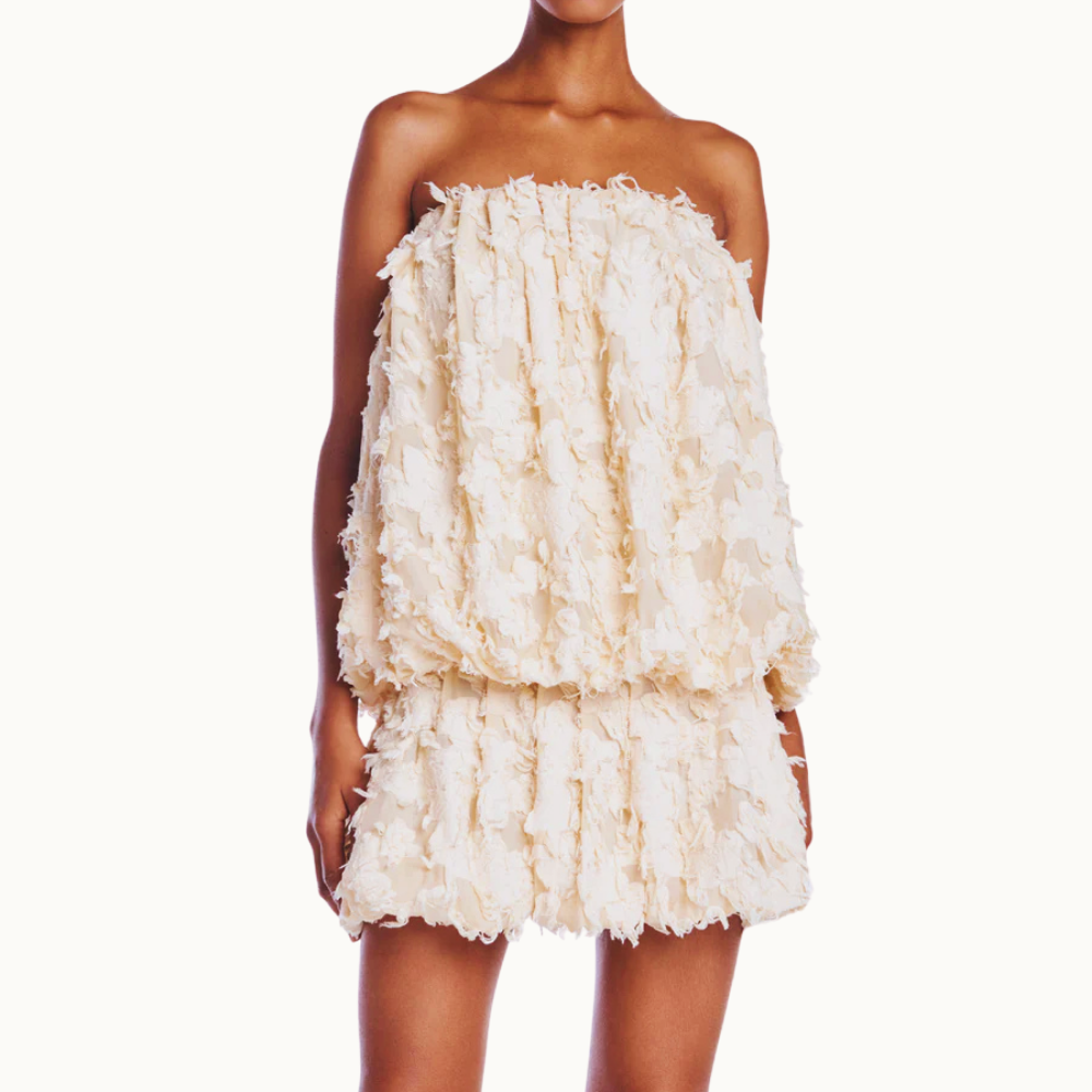 VESTIDO TOMARA QUE CAIA BALONÊ CURTO