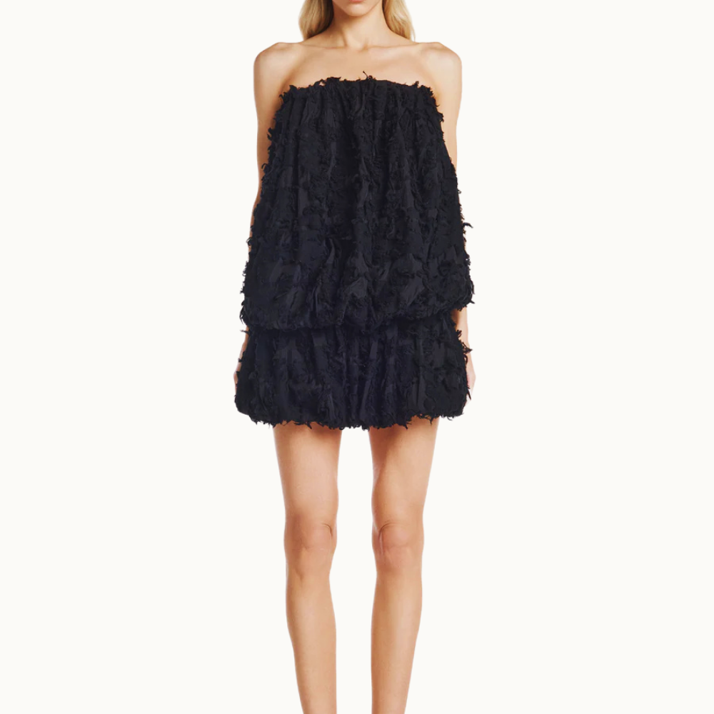 VESTIDO TOMARA QUE CAIA BALONÊ CURTO