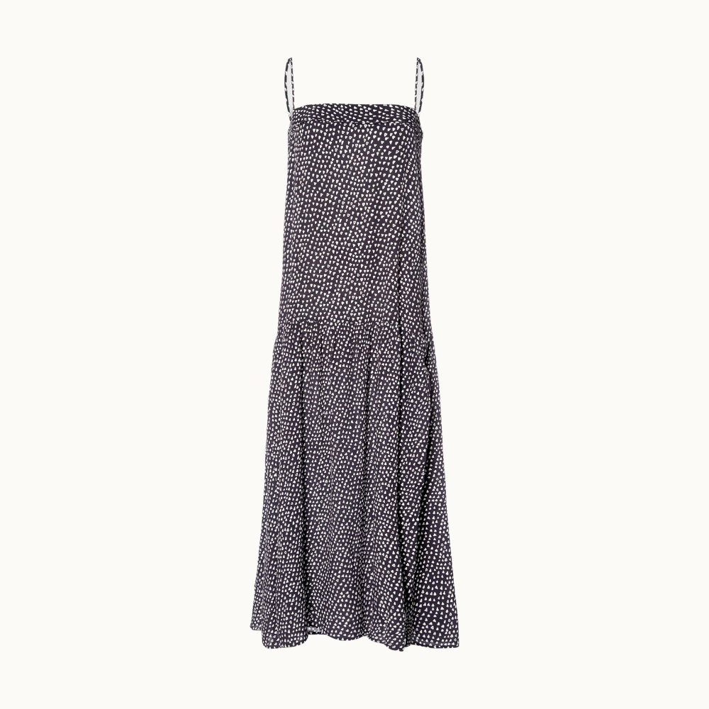 Vestido Longo Textura Palheta