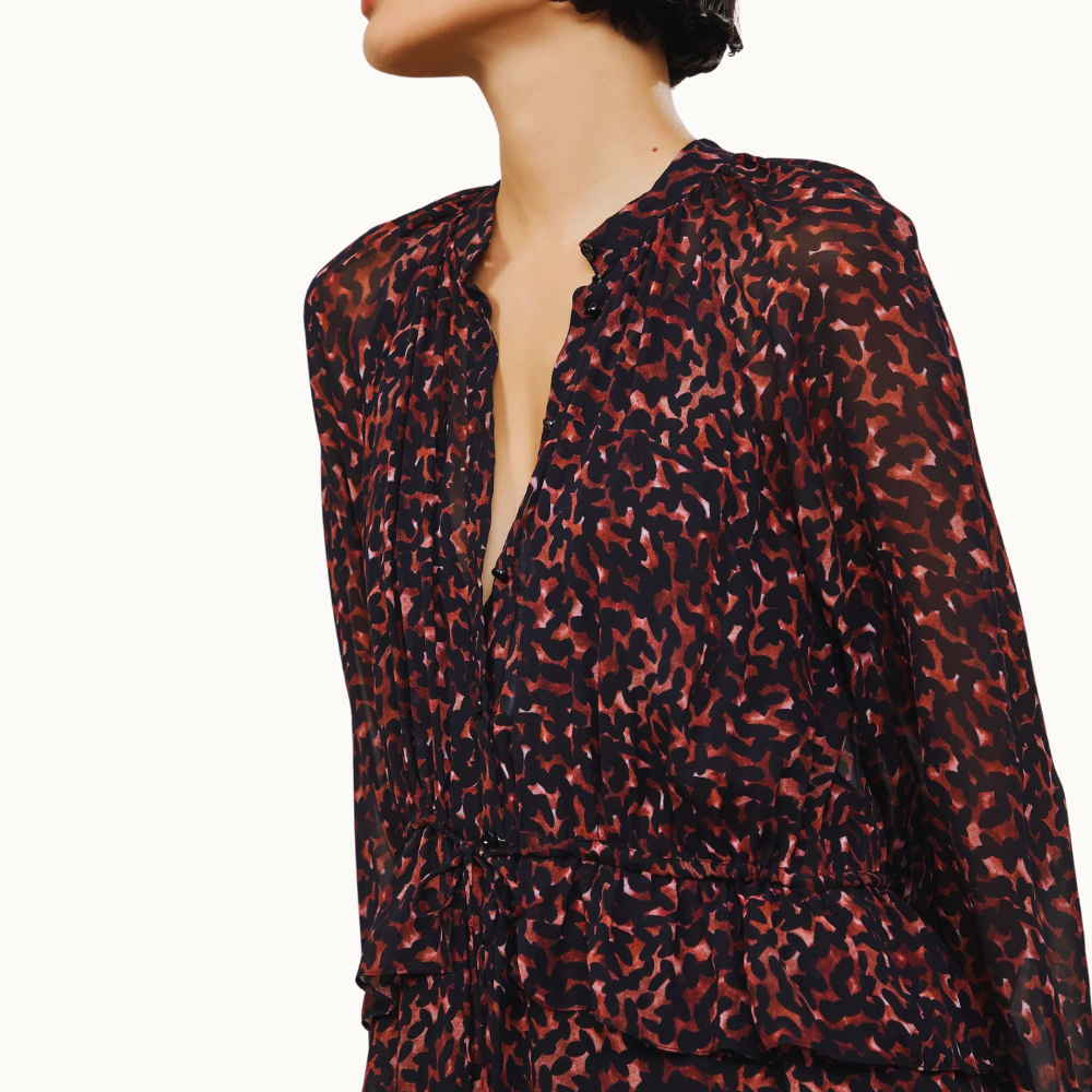 VESTIDO MIDI COM FENDA