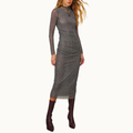 VESTIDO MIDI DE TULE DUPLO GEO