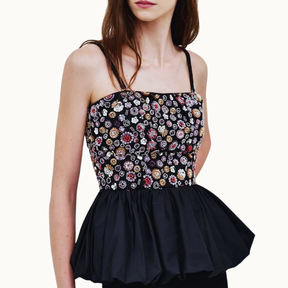 BLUSA TULE PRIMAVERA IZA