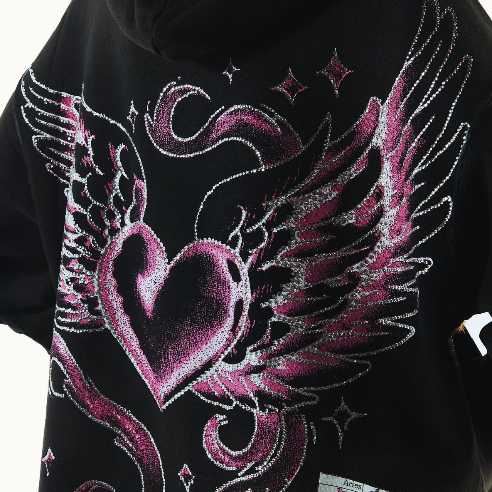 BLUSA MOLETOM ZÍPER CAPUZ MADE FOR FOREVER PRETO