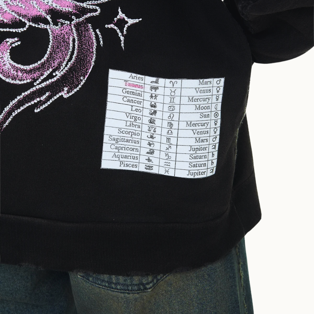 BLUSA MOLETOM ZÍPER CAPUZ MADE FOR FOREVER PRETO