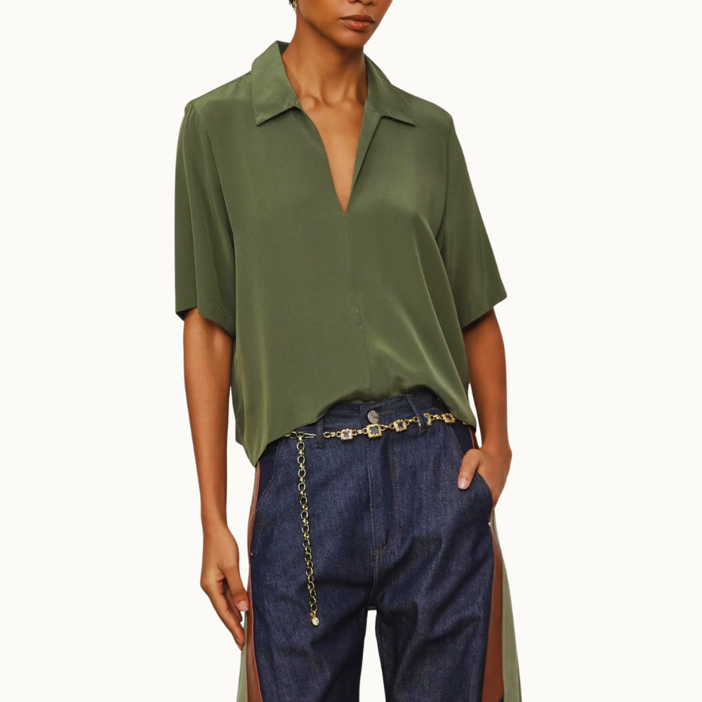 CAMISA POLO DE SEDA
