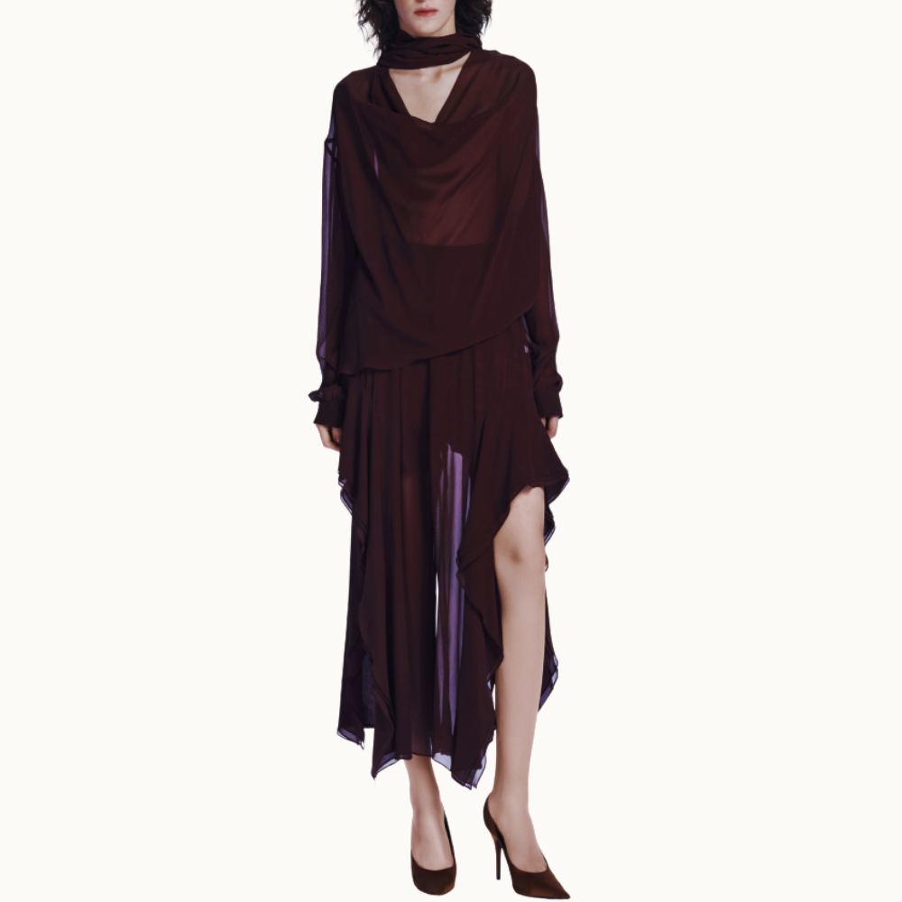 BLUSA SEDA LONGI
