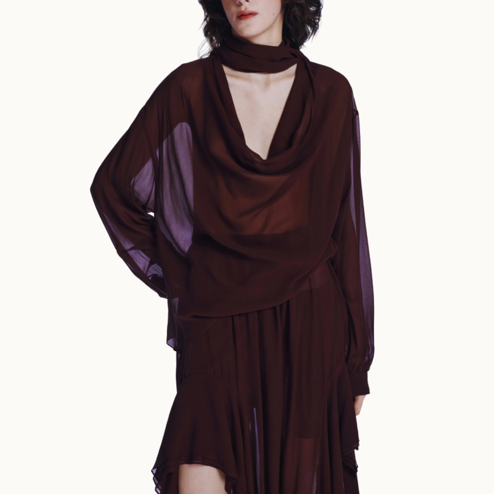 BLUSA SEDA LONGI