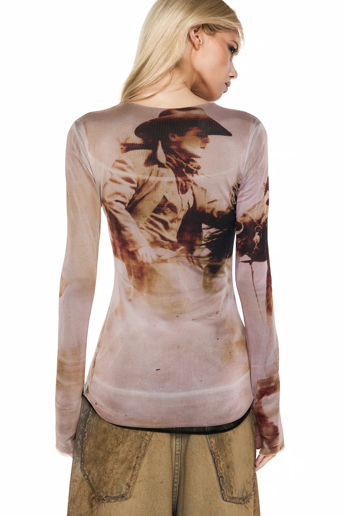 BLUSA MANGA LONGA TULE WILD WEST