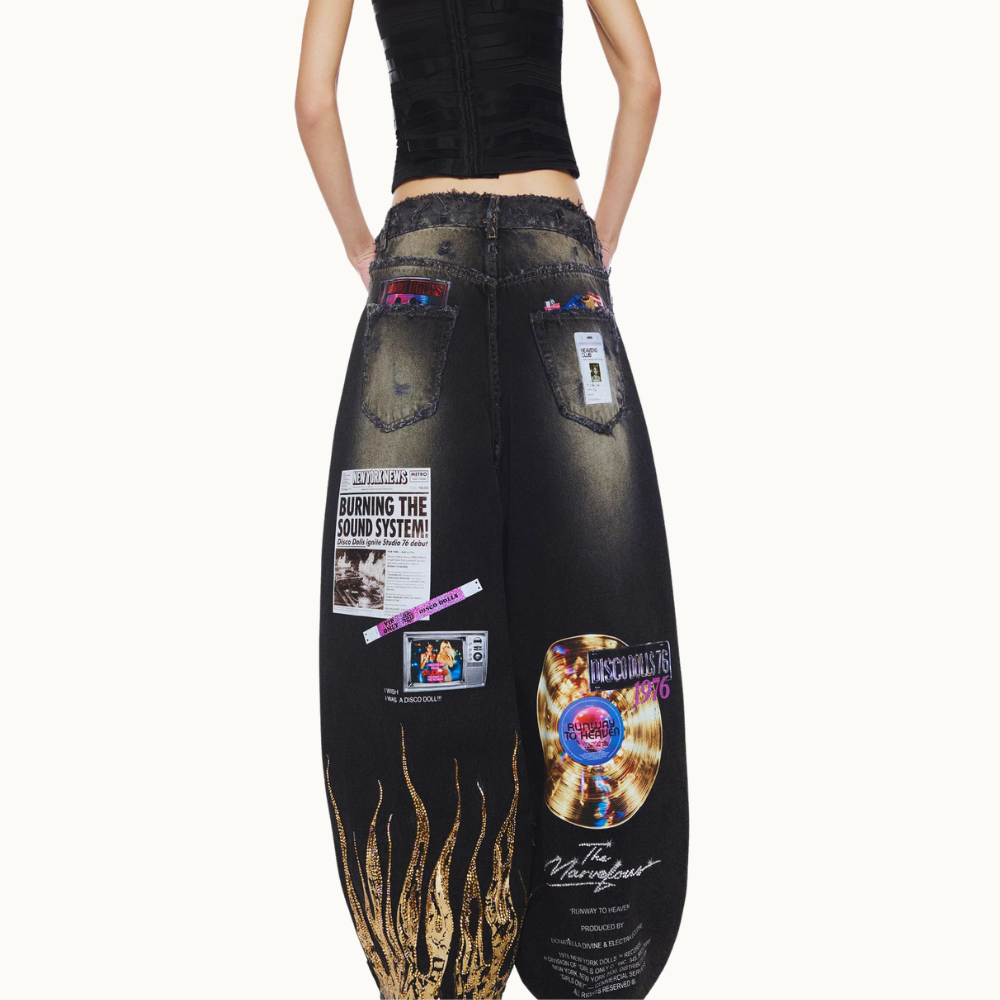 CALÇA JEANS DISCO DOLLS
