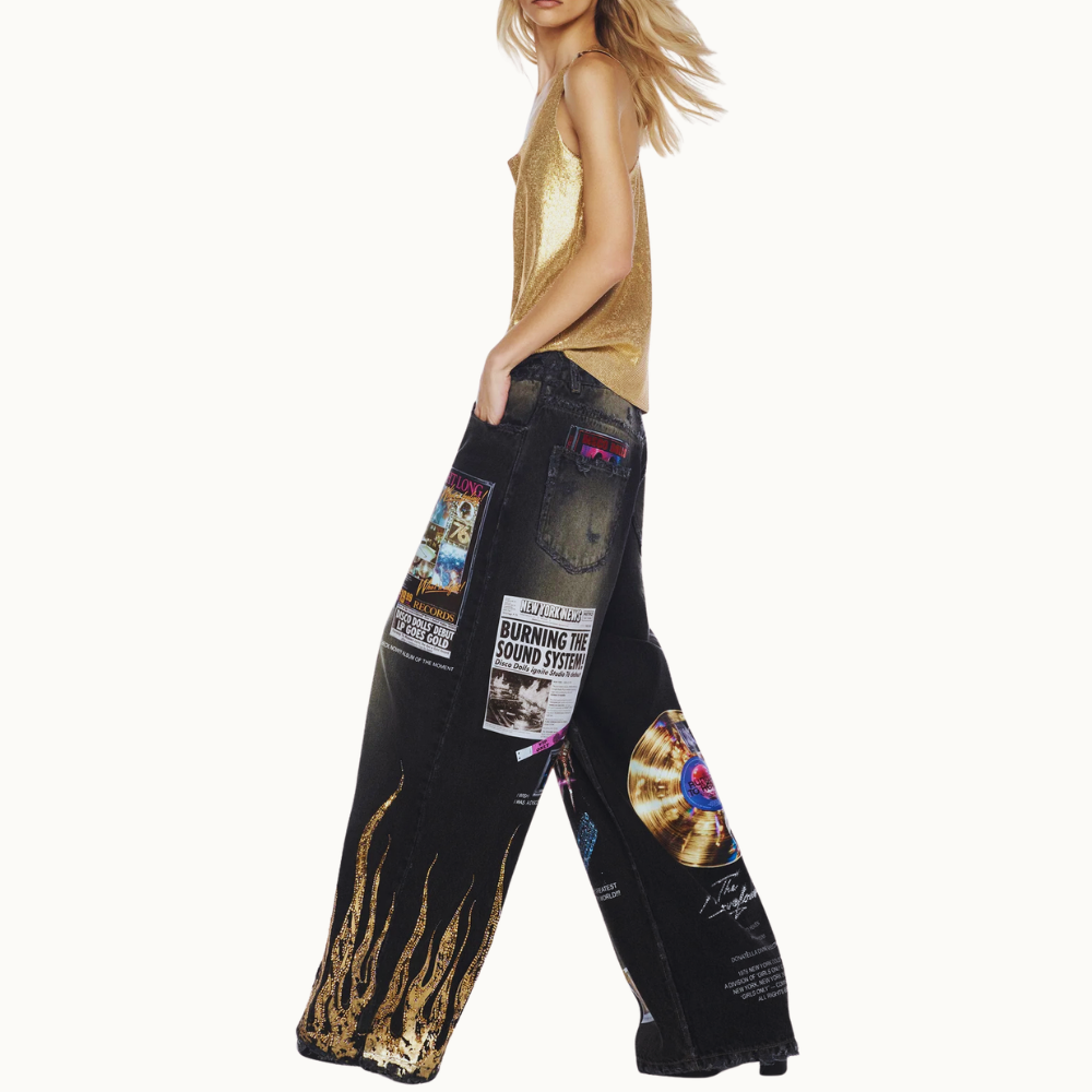 CALÇA JEANS DISCO DOLLS