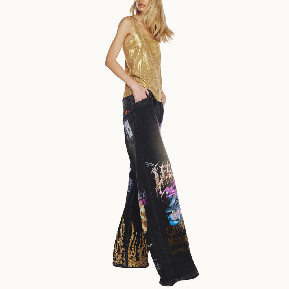 CALÇA JEANS DISCO DOLLS