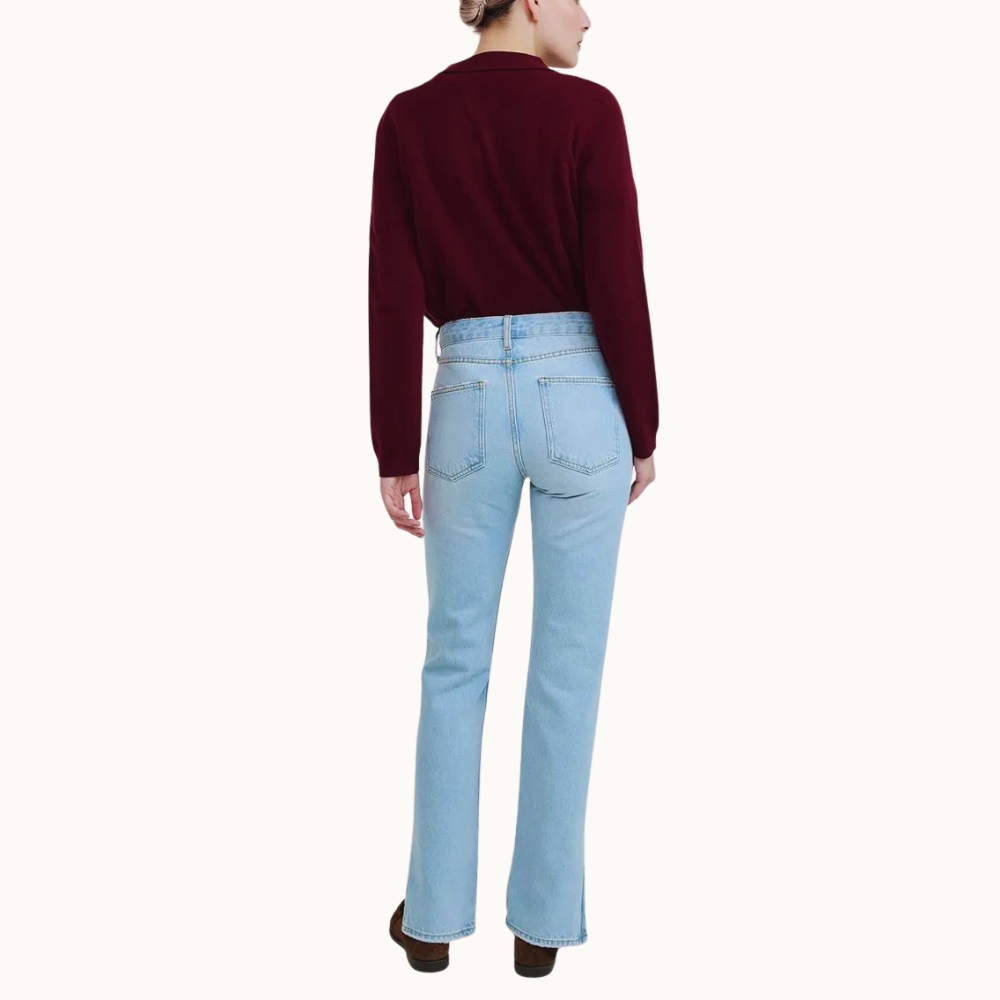 CALÇA JEANS FENDA MALU