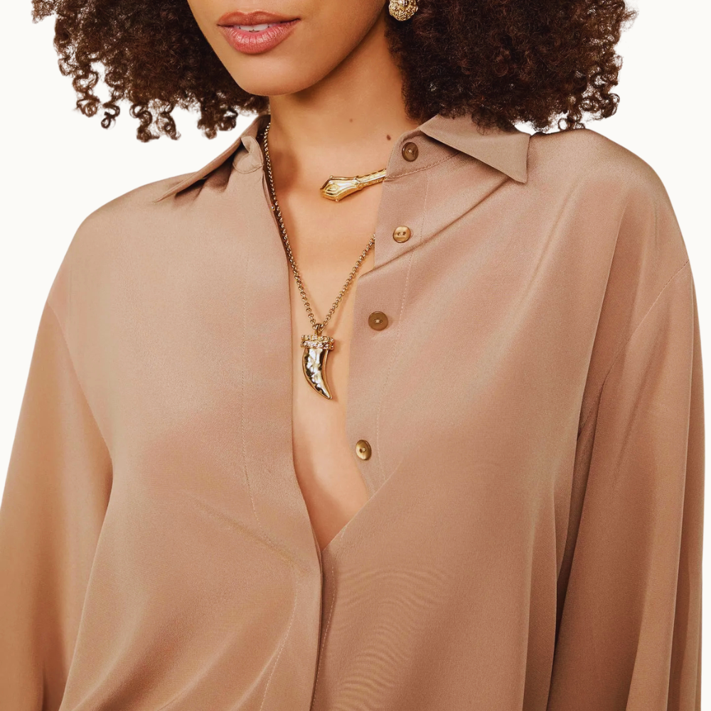 CAMISA DE SEDA AMPLA