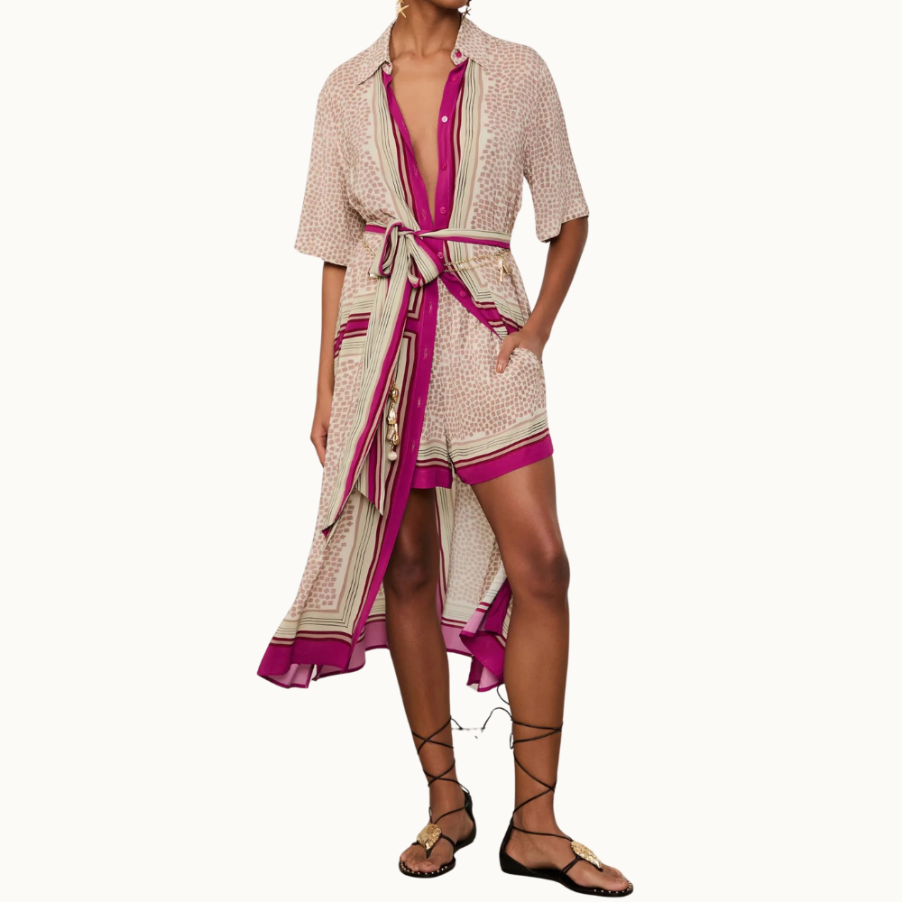 CHEMISE MIDI COM AMARRAÇÃO