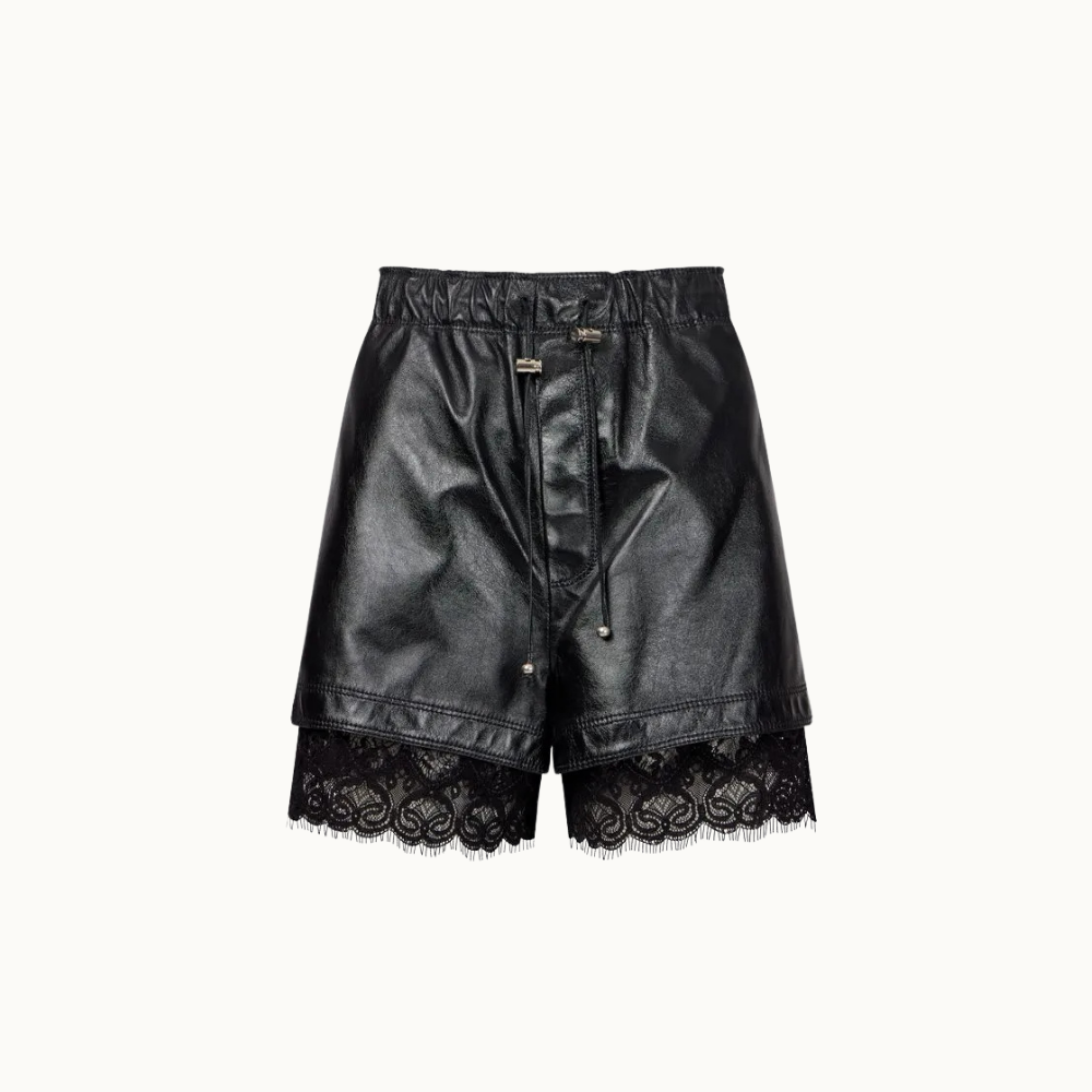SHORTS COURO POPPY