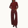 T-SHIRT DE SEDA BOHO GOLA RIB