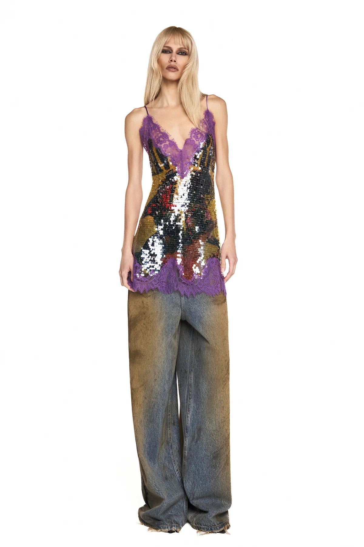 VESTIDO CURTO ALÇA PAETÊ